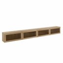 Ver imagem 2 de Rack para TV até 75 Polegadas 4 Portas Basculantes Vidro Reflecta 320cm R1501 Yescasa Jatoba Terroso