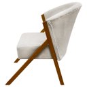 Ver imagem 6 de Poltrona Decorativa para Sala You Bouclé Premium Braça Amadeirada