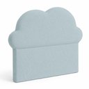 Ver imagem 6 de Cabeceira Infantil Cama Solteiro 100cm Orgânica Curva Nuvem Bouclê Azul Bebê - Montanari's Decor