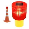 Sinalizador Solar Viario Cone Obra Transito Avenida Acidente Fiscal Emergencia Segurança - 5