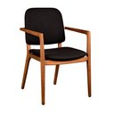 Ver imagem 1 de Cadeira para Mesa de Jantar Ram 55cm Madeira Maciça | Preto - Sallar Home