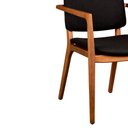 Ver imagem 4 de Cadeira para Mesa de Jantar Ram 55cm Madeira Maciça | Preto - Sallar Home