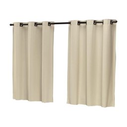 Cortina Moderna Clean 2,20x1,30M Varão Bege - 3