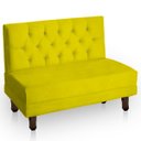 Ver imagem 1 de Canto Italy Confortável para Apartamento Cozinha e Restaurantes Suede Amarelo