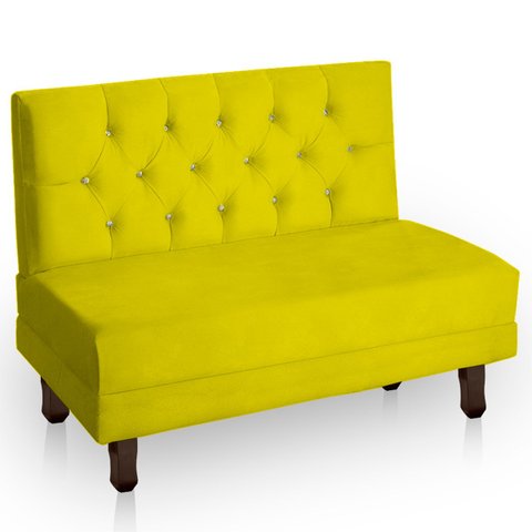 Canto Italy Confortável para Apartamento Cozinha e Restaurantes Suede Amarelo