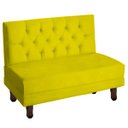 Ver imagem 4 de Canto Italy Confortável para Apartamento Cozinha e Restaurantes Suede Amarelo