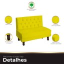Ver imagem 7 de Canto Italy Confortável para Apartamento Cozinha e Restaurantes Suede Amarelo