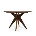Ver imagem 3 de Mesa Redonda de Madeira Cor Canela 4 Lugares 120x120cm Adele - Iaza Moveis