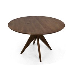 Mesa Redonda de Madeira Cor Canela 4 Lugares 120x120cm Adele - Iaza Moveis - 4