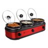 Triplo Buffet Red 2,4 L Rechaud Elétrico - 127 V- Slow Cook - 1