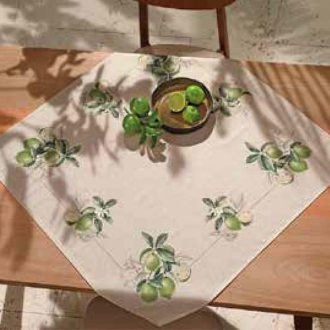 Toalha de Copa Quadrada 78x78cm Clean Renova Limone D - Dohler Estampado Digital