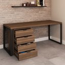 Ver imagem 3 de Conjunto Home Office Mesa Diretor 150 Cm e Gaveteiro Munique - Kappesberg