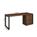 Ver imagem 4 de Conjunto Home Office Mesa Diretor 150 Cm e Gaveteiro Munique - Kappesberg