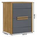 Ver imagem 3 de Mesa de Cabeceira Mesinha Mudo Quarto Box Cama Criado