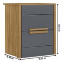 Ver imagem 3 de Mesa de Cabeceira Mesinha Mudo Quarto Box Cama Criado