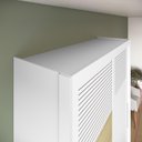 Ver imagem 6 de Guarda Roupa 2 Portas de Correr 235x152 cm Bordeaux Branco 100% MDF Casamia