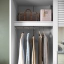 Ver imagem 4 de Guarda Roupa 2 Portas de Correr 235x150 cm Bordeaux Branco 100% MDF Casamia