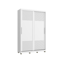 Ver imagem 4 de Guarda Roupa 2 Portas de Correr 235x152 cm Bordeaux Branco 100% MDF Casamia
