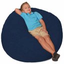 Ver imagem 1 de Puff Gigante Infantil Redondo sem Enchimento em Suede 80cm - Azul