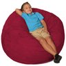 Puff Gigante Infantil Redondo sem Enchimento em Suede 80cm - Vermelho - 1