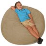 Puff Gigante Infantil Redondo sem Enchimento em Suede 80cm - Castor - 1