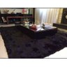 Tapete Sala Peludo Felpudo Luxo Fofo 3,80 x 5,00 Metros Preto - 3