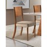 Conjunto Sala de Jantar Escócia com 6 Cadeiras Mobillare Castanho/Off White - 4