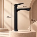 Ver imagem 7 de Torneira Lima Preta Alta Aço Inox 304 Premium Luxo Goldenx