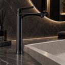 Ver imagem 5 de Torneira Lima Preta Alta Aço Inox 304 Premium Luxo Goldenx