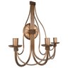 Luminária de Parede Com Cúpulas de Algodão Decoração Interna - Dourado - 11