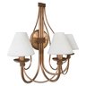 Luminária de Parede Com Cúpulas de Algodão Decoração Interna - Dourado - 6