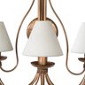 Luminária de Parede Com Cúpulas de Algodão Decoração Interna - Dourado - 7