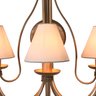 Luminária de Parede Com Cúpulas de Algodão Decoração Interna - Dourado - 4