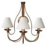 Luminária de Parede Com Cúpulas de Algodão Decoração Interna - Dourado - 5