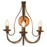 Luminária de Parede Com Cúpulas de Algodão Decoração Interna - Dourado - 8