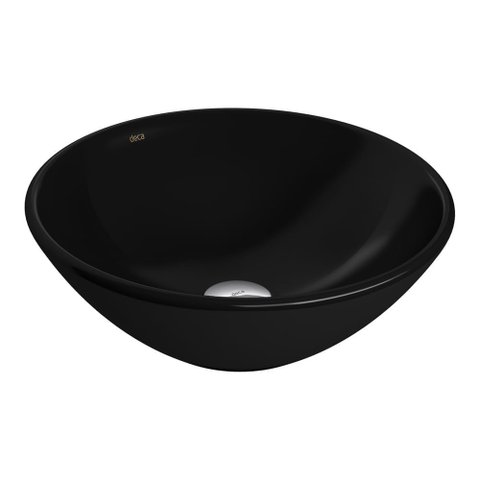 Cuba de Apoio Lavatório Redonda 35x35cm Ébano - L.155.95