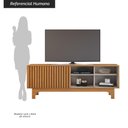 Ver imagem 5 de Rack para TV até 70 Polegadas com 1 Porta de Correr e 4 Nichos Multimóveis Crjcm-RCK006 Cinamomo/