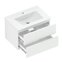 Ver imagem 3 de Gabinete Integrado 2 Gavetas 70x47cm com Lavatório Elite Branco