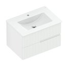 Ver imagem 1 de Gabinete Integrado 2 Gavetas 70x47cm com Lavatório Elite Branco