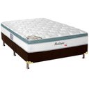 Ver imagem 1 de Cama Box Casal: Colchão Molas Herval MasterPocket Ensacadas Meditare + Base CRC Suede Marrom(138x188
