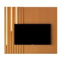 Ver imagem 2 de Painel para TV até 58 Polegadas Ripado Real com LED 100% MDF 136CMX140CM Boto Linha 2025 Nature Marrom