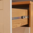 Ver imagem 7 de Kit Cômoda 3 Gavetas e Armário 2 Portas Provençais 100% MDF Infinity Branco/Savana