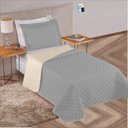 Ver imagem 4 de Cobre Leito D.Face 1 Porta Prata Solteiro