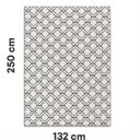 Ver imagem 4 de Tapete Jacquard Antiderrapante 1,32x2,50 Casablanca Gelo