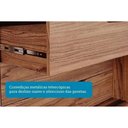 Ver imagem 3 de Guarda Roupa Casal 3 Portas de Correr (1 C- Espelho) e 6 Gavetas Cecilia Cinamomo - Panan