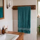 Ver imagem 2 de Jogo de Toalhas de Banho Vitta Verde Escuro 70x130cm 4 Peças Camesa