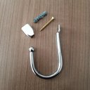Ver imagem 4 de Kit 12 Ganchos Multiuso para Fixação Parede Porta Cabideiro Aço Cromado