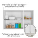 Ver imagem 5 de Armario Aereo 120 Cm 3 Portas Unna Branco Poliman