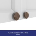 Ver imagem 4 de Armario Aereo 120 Cm 3 Portas Unna Branco Poliman
