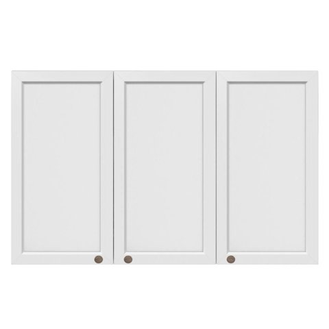 Armario Aereo 120 Cm 3 Portas Unna Branco Poliman